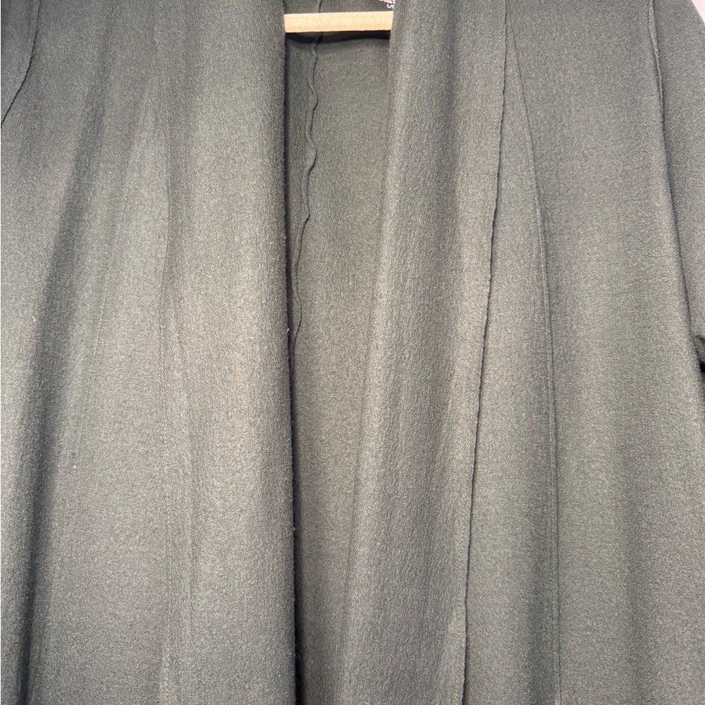 Eileen Fisher Emerald Green Open Front Cardigan - Picture 2 of 7